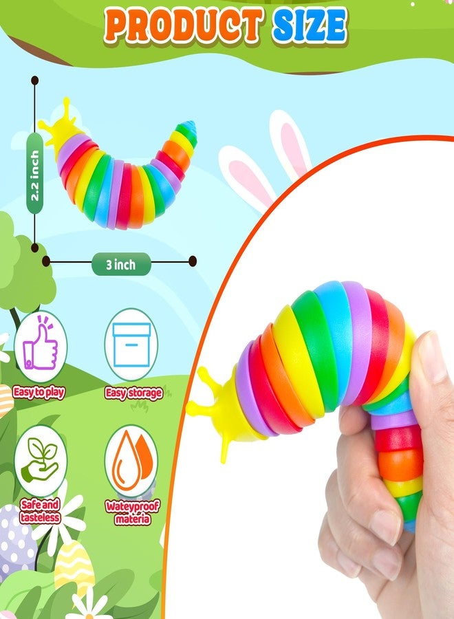 Dr.Kbder Valentines Day Gift Kids Toddler, Baby Fidget Slug Sensory Toys Pack 3PCS Airplane Travel Activities Road Trip Car Toy Autism Autistic ASMR Stuff Restaurant Adult ADHD Worm Easter Basket Stuffer - Image 4